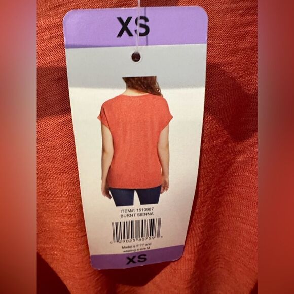 Jessica Simpson (XS) NWT Orange top - Picture 3 of 5